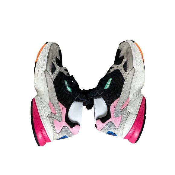 Adidas Falcon Womens Sneakers Size 8.5 Colorful Mesh & Suede Multicolor